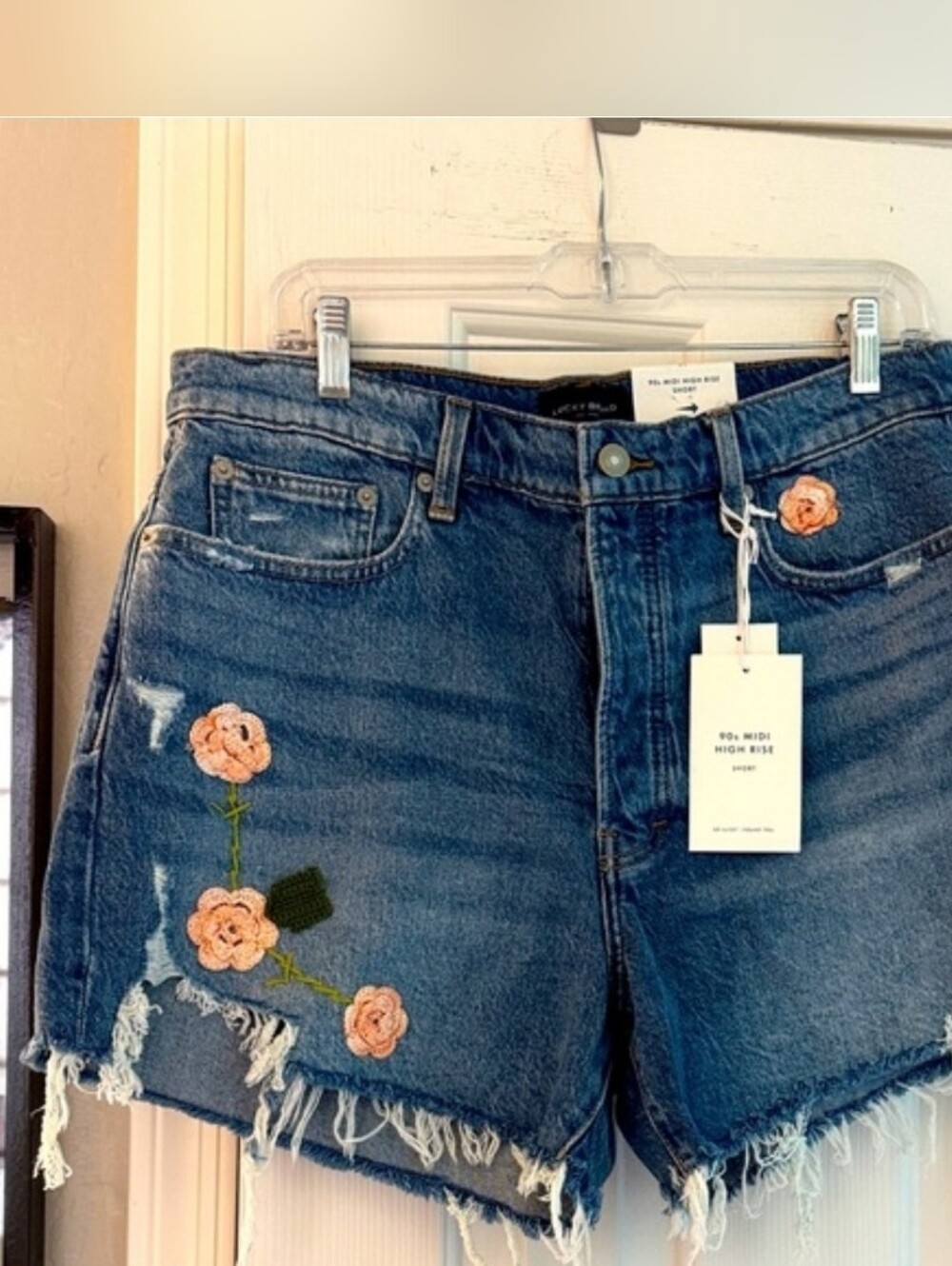 LUCKY Brand Embroidered Shorts. NEW